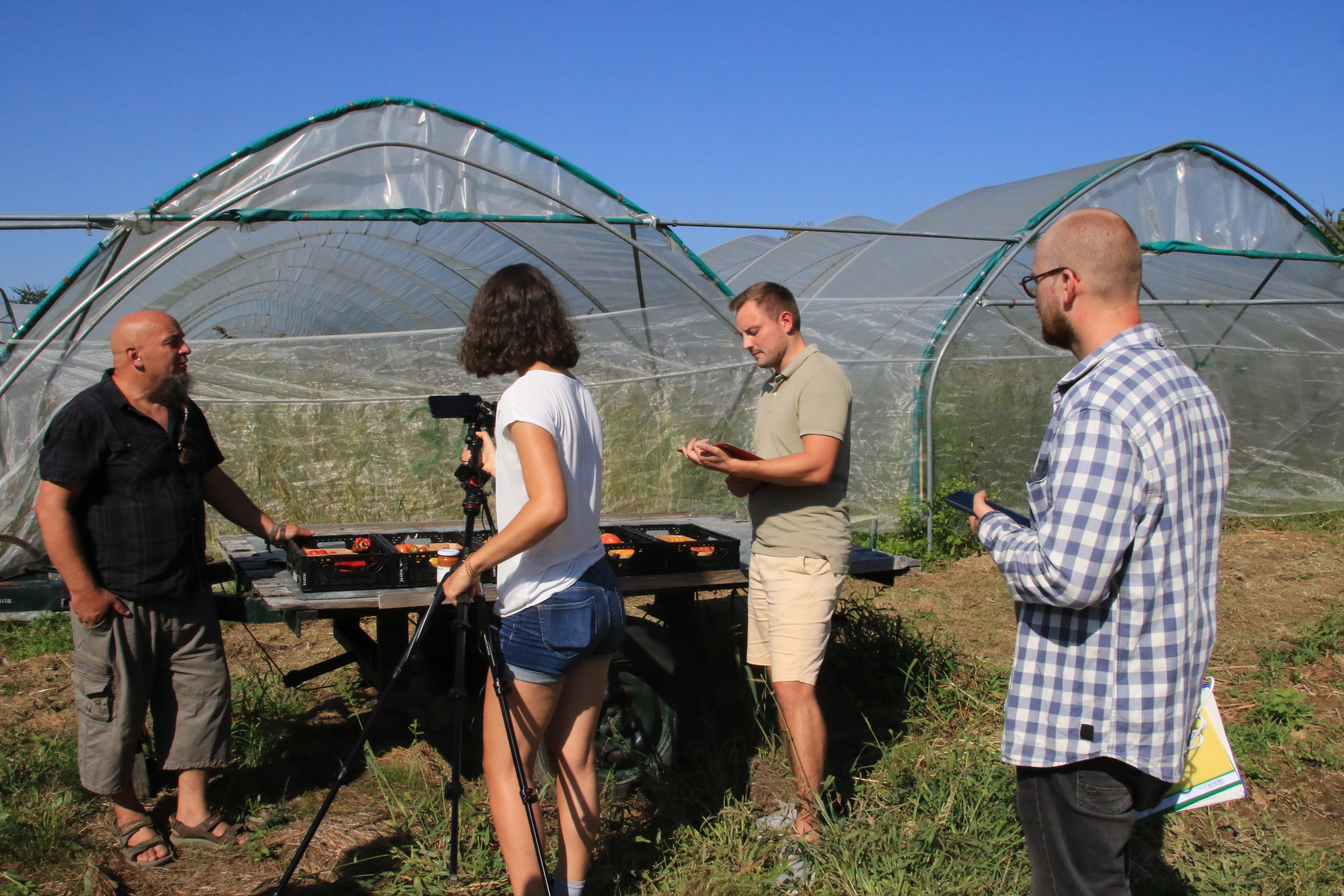 Hier sieht man die Akteure während des Farminars